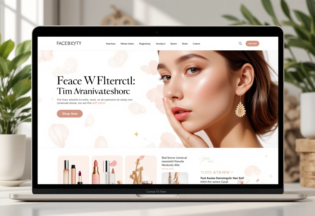 Beauty product e Commerce website development