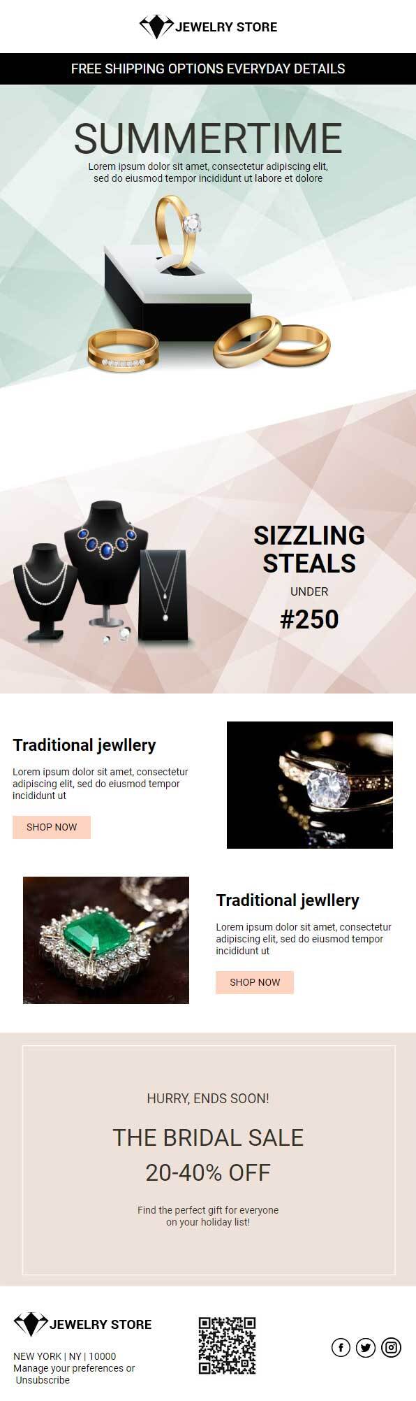 Jewelry store 4 Email Template