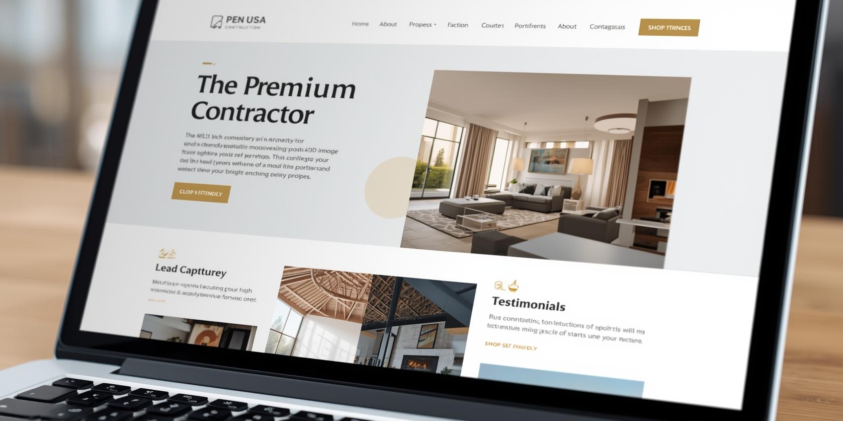 High-End Contractor Website design company in usa
