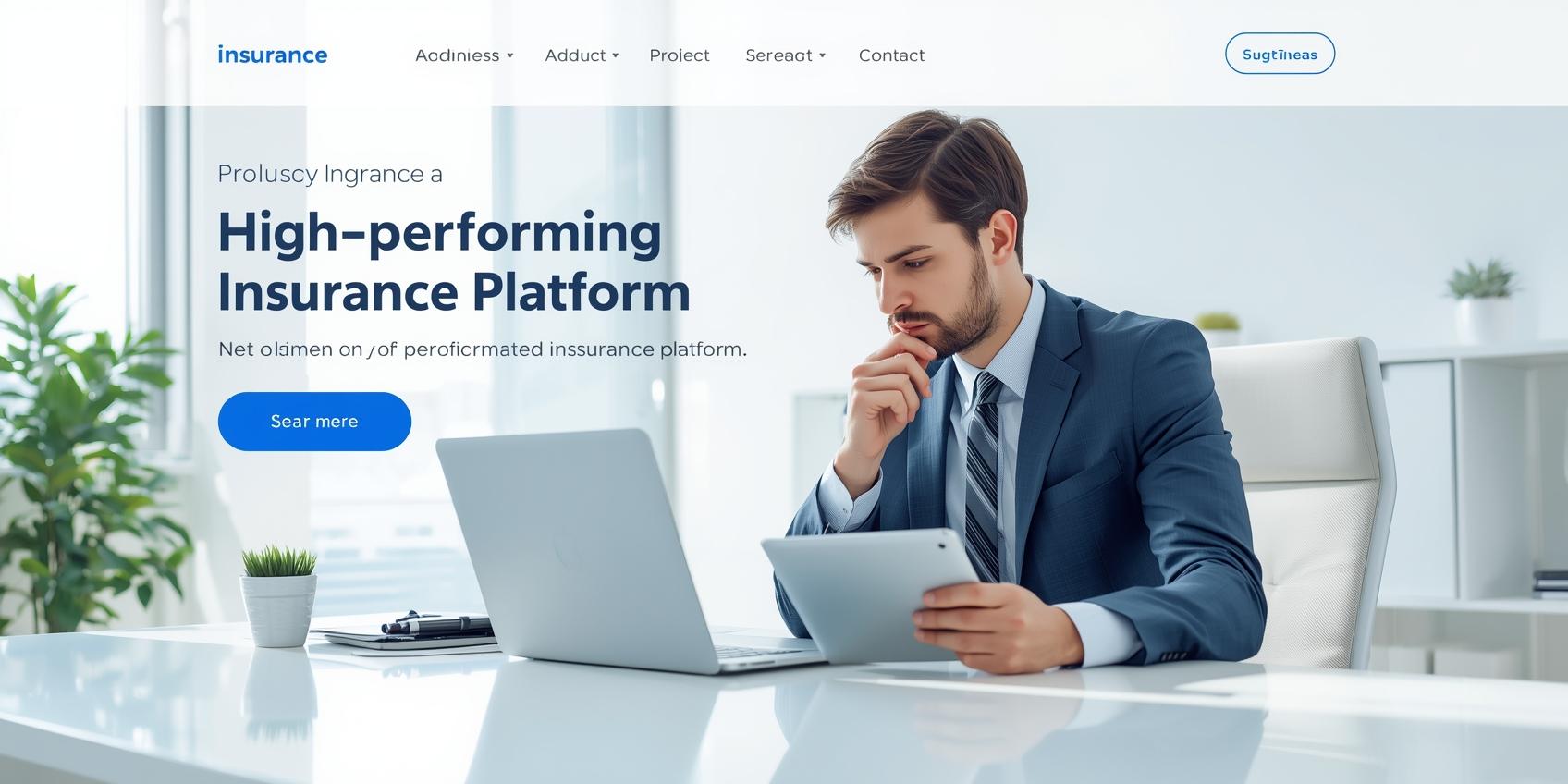 High-Performing Insurance Website