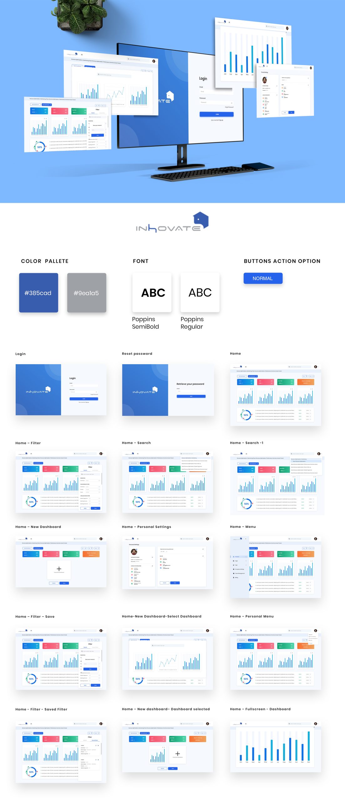 InHovate Web App Design