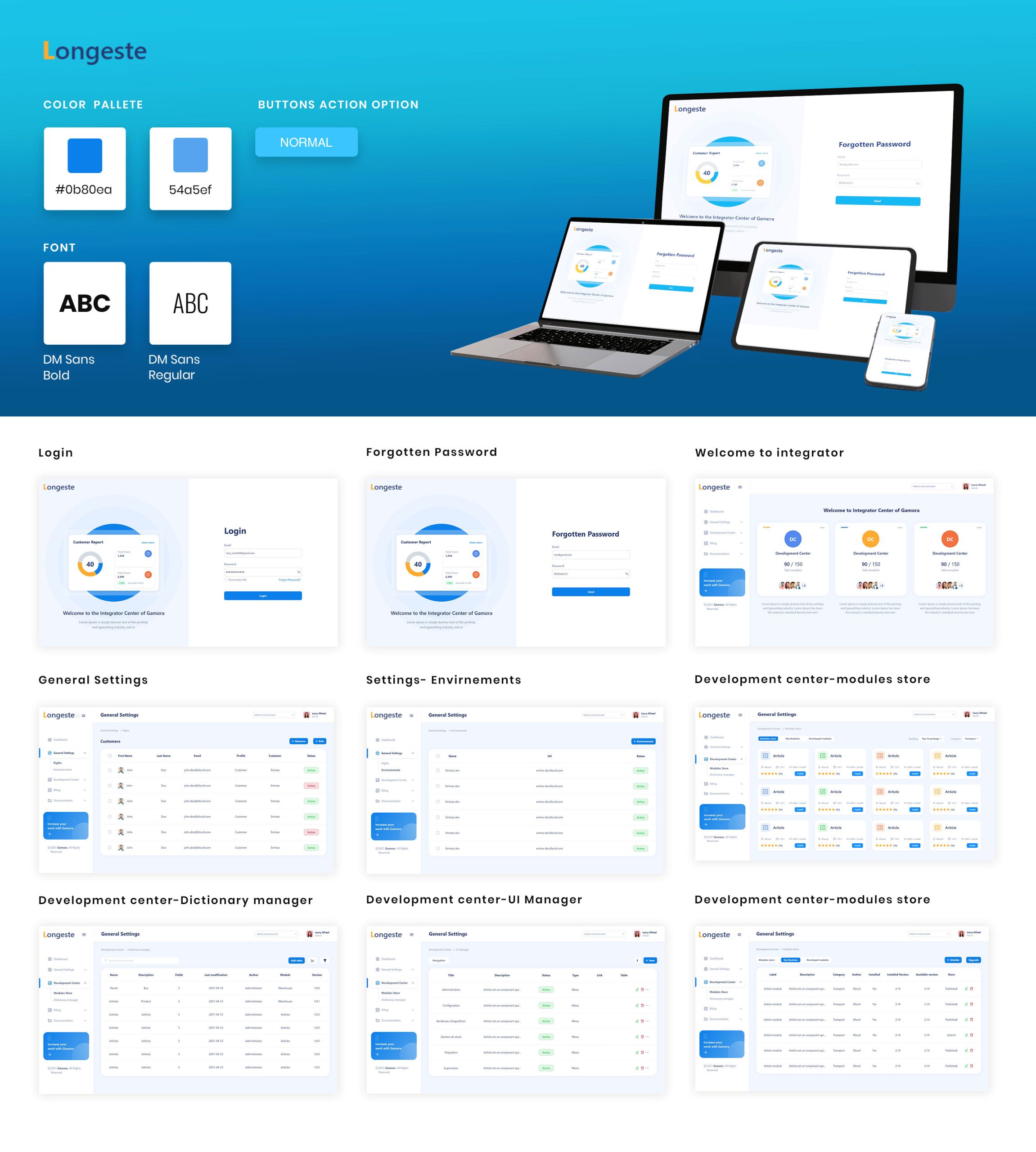 Longeste Web APP Design