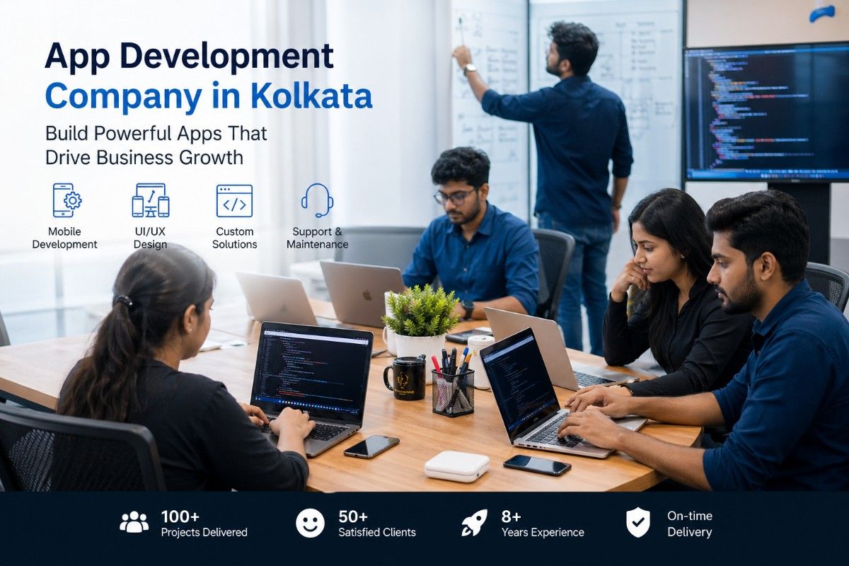 App Development Company in Kolkata working on UI UX design and coding projects