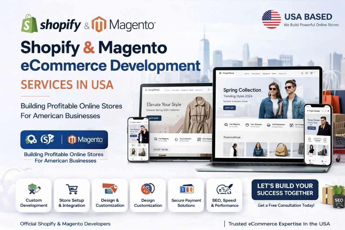 Shopify and Magento ecommerce development services in USA