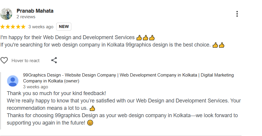 What Our Clients Say, Client feedback
