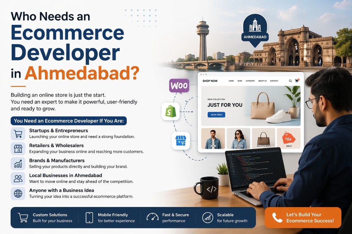 Who Needs an Ecommerce Developer in Ahmedabad