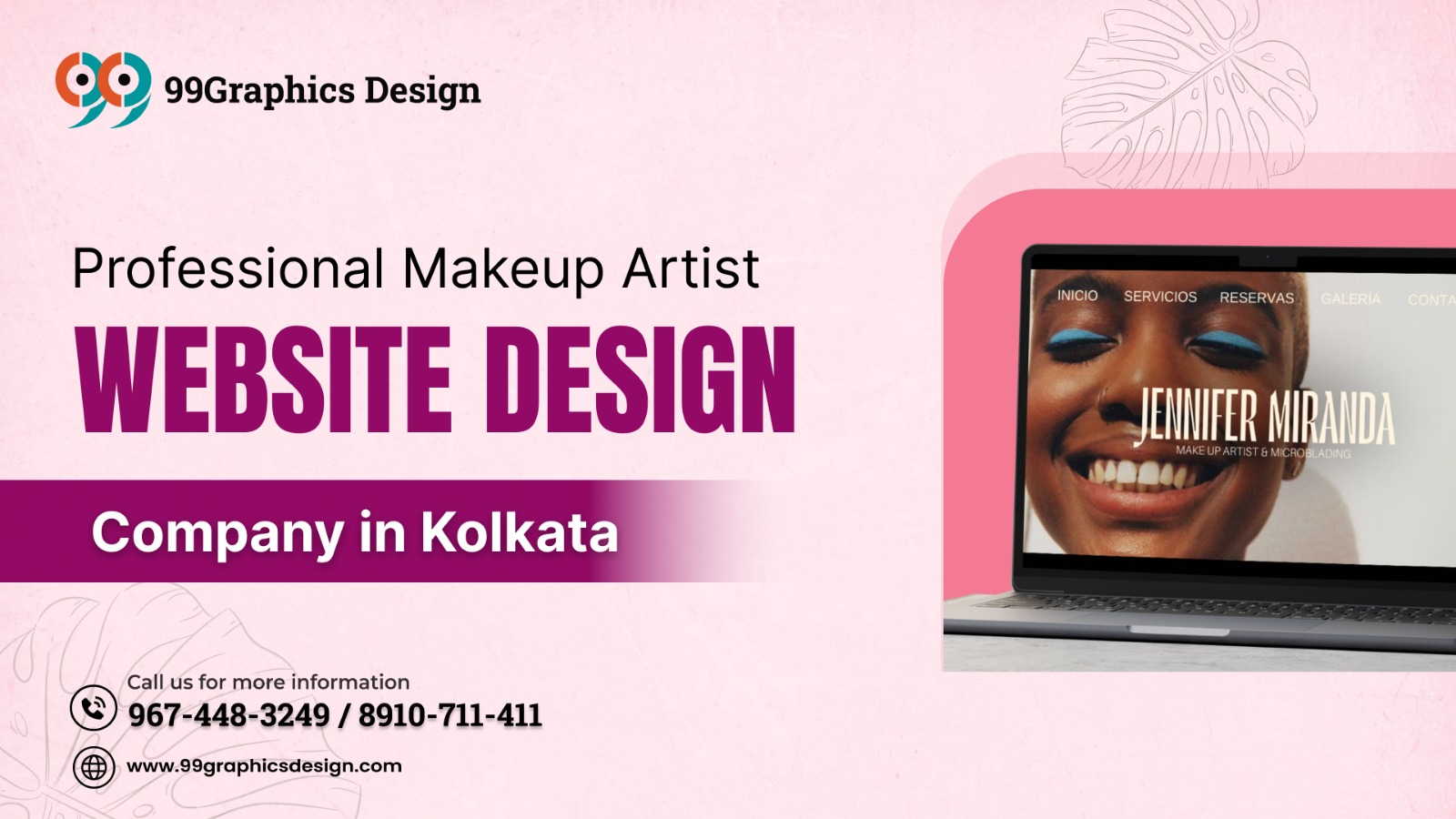 Professional Makeup Artist Website Design Company in Kolkata
